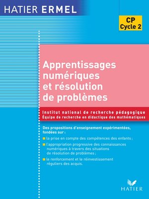 cover image of Ermel--Apprentissages numériques et résolution de problèmes CP Ed. 2005